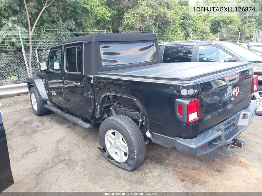 2020 Jeep Gladiator Sport S 4X4 VIN: 1C6HJTAGXLL126874 Lot: 45594840