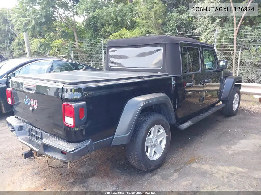 2020 Jeep Gladiator Sport S 4X4 VIN: 1C6HJTAGXLL126874 Lot: 45594840