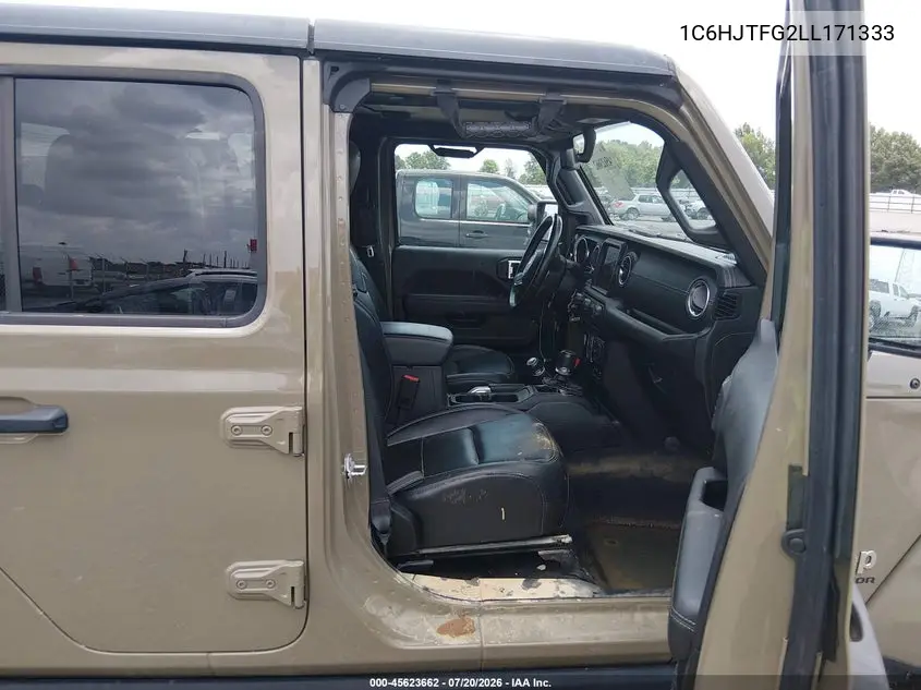 2020 Jeep Gladiator Overland 4X4 VIN: 1C6HJTFG2LL171333 Lot: 45623662