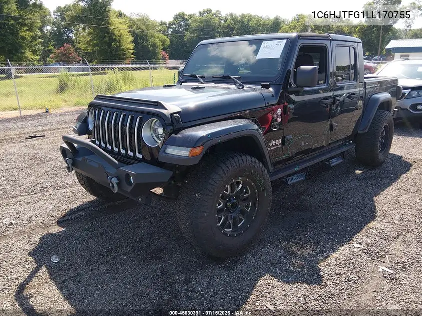 2020 Jeep Gladiator Overland 4X4 VIN: 1C6HJTFG1LL170755 Lot: 45630391