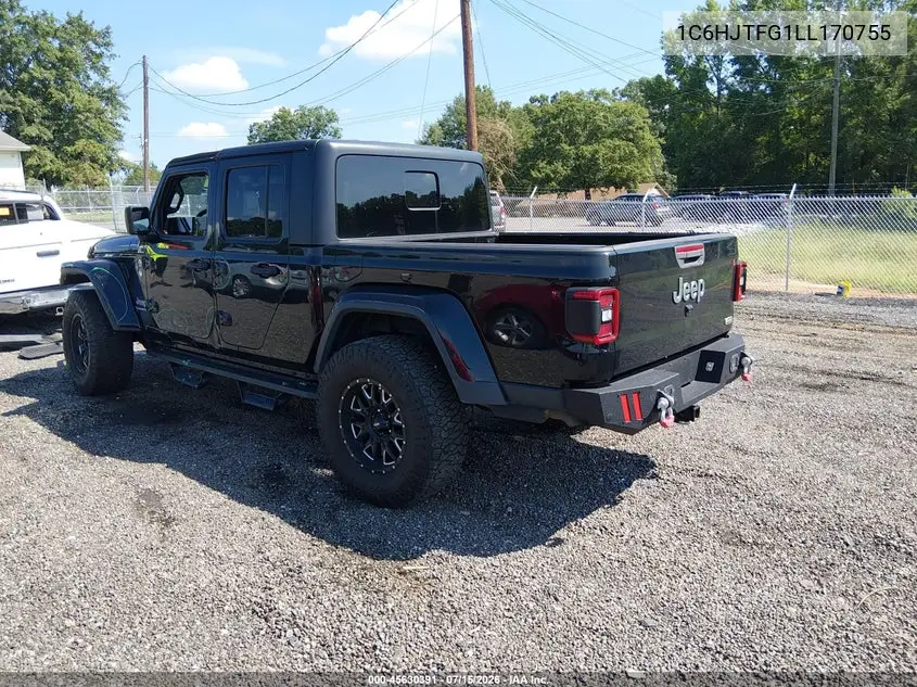 2020 Jeep Gladiator Overland 4X4 VIN: 1C6HJTFG1LL170755 Lot: 45630391