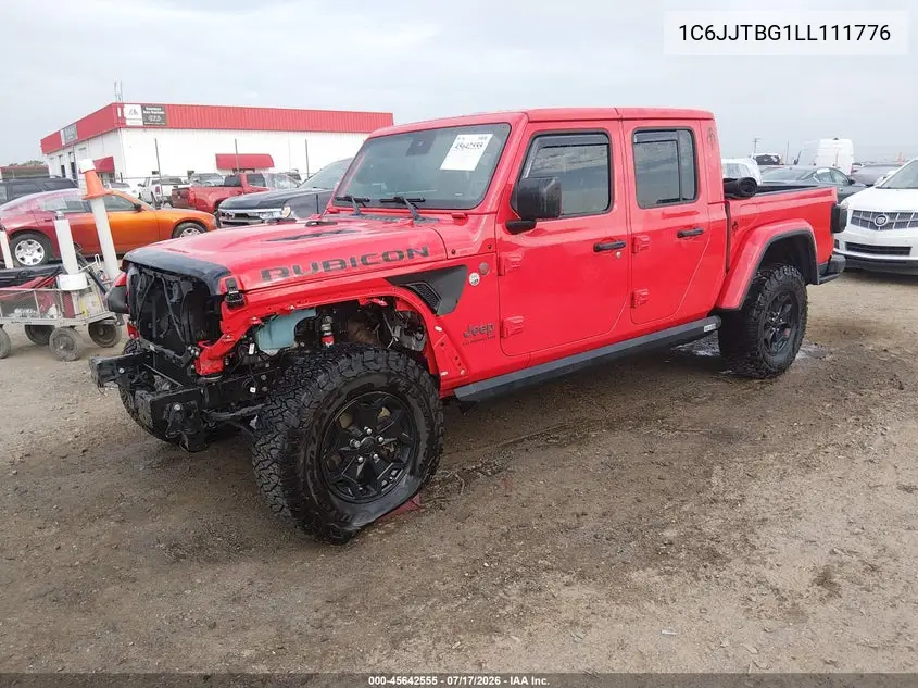 2020 Jeep Gladiator Rubicon 4X4 VIN: 1C6JJTBG1LL111776 Lot: 45642555