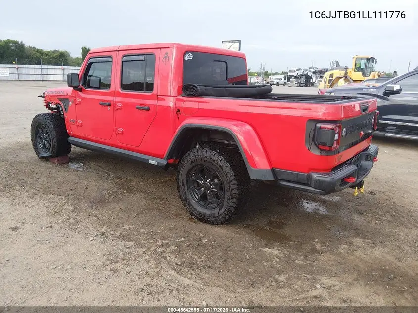 2020 Jeep Gladiator Rubicon 4X4 VIN: 1C6JJTBG1LL111776 Lot: 45642555