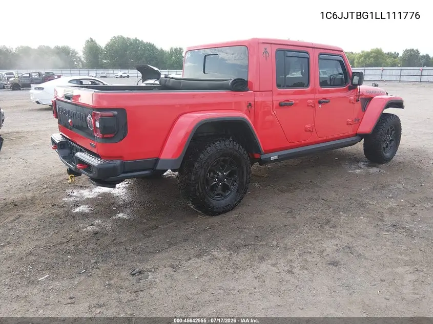2020 Jeep Gladiator Rubicon 4X4 VIN: 1C6JJTBG1LL111776 Lot: 45642555