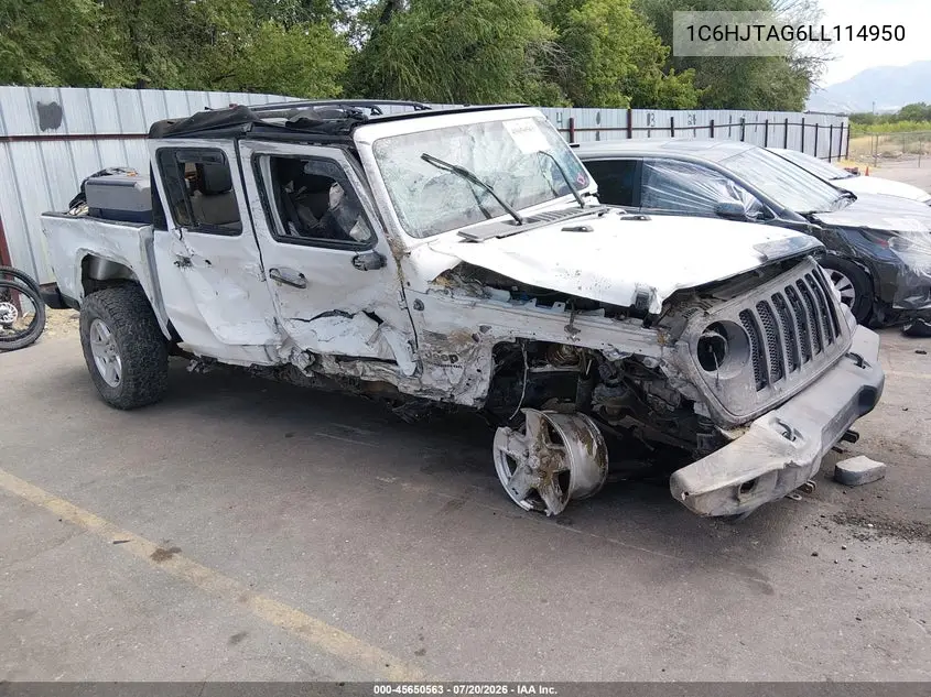 2020 Jeep Gladiator Sport S 4X4 VIN: 1C6HJTAG6LL114950 Lot: 45650563