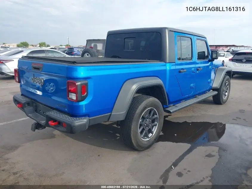 2020 Jeep Gladiator Sport S 4X4 VIN: 1C6HJTAG8LL161316 Lot: 45682198