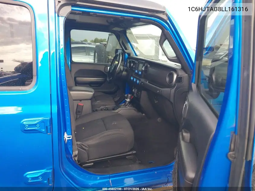 2020 Jeep Gladiator Sport S 4X4 VIN: 1C6HJTAG8LL161316 Lot: 45682198