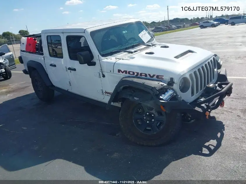 2021 Jeep Gladiator Mojave 4X4 VIN: 1C6JJTEG7ML579170 Lot: 43771442