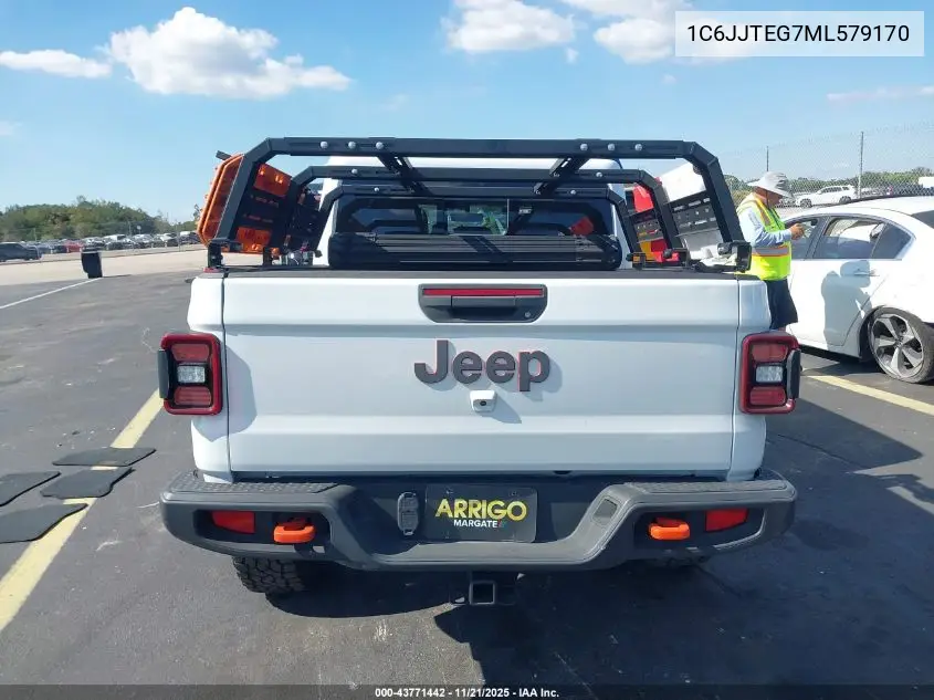 2021 Jeep Gladiator Mojave 4X4 VIN: 1C6JJTEG7ML579170 Lot: 43771442