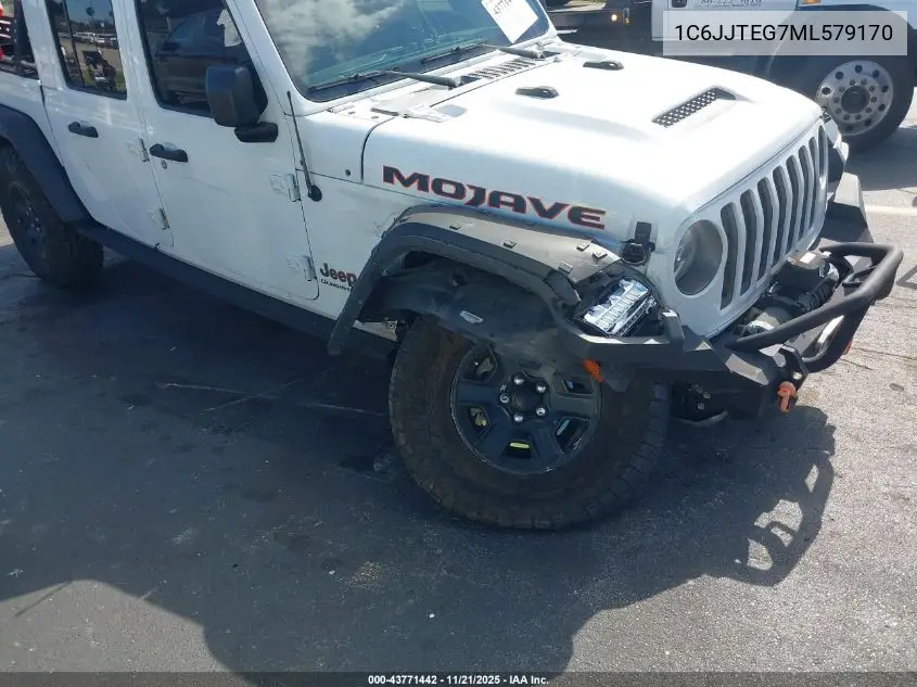 2021 Jeep Gladiator Mojave 4X4 VIN: 1C6JJTEG7ML579170 Lot: 43771442