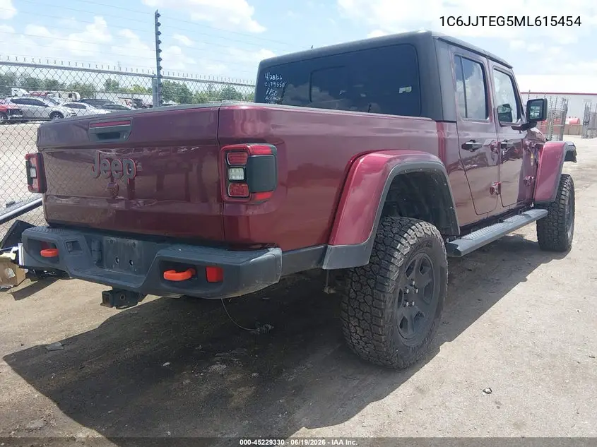2021 Jeep Gladiator Mojave 4X4 VIN: 1C6JJTEG5ML615454 Lot: 45229330