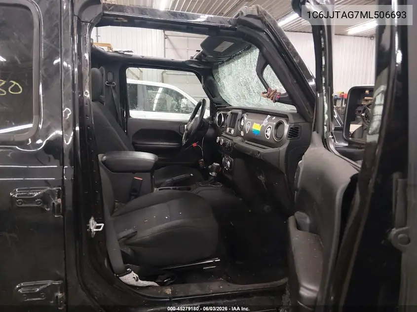2021 Jeep Gladiator Sport S 4X4 VIN: 1C6JJTAG7ML506693 Lot: 45279180