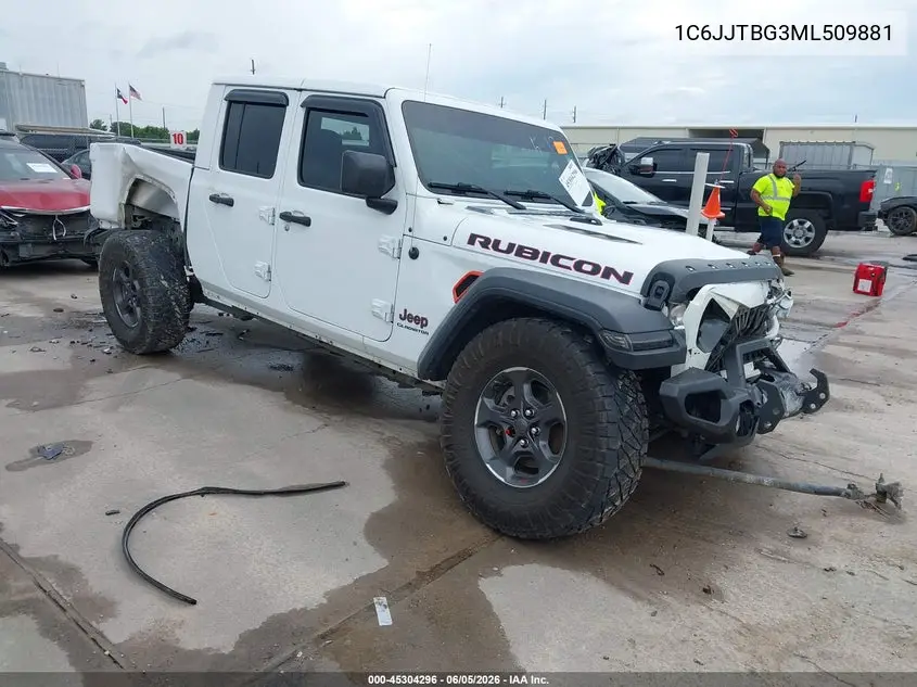 2021 Jeep Gladiator Rubicon 4X4 VIN: 1C6JJTBG3ML509881 Lot: 45304296