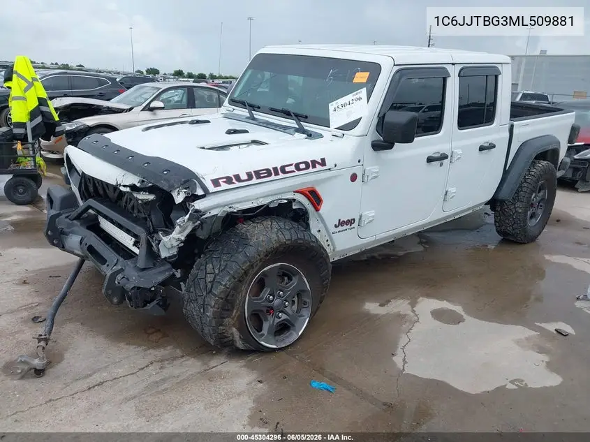 2021 Jeep Gladiator Rubicon 4X4 VIN: 1C6JJTBG3ML509881 Lot: 45304296