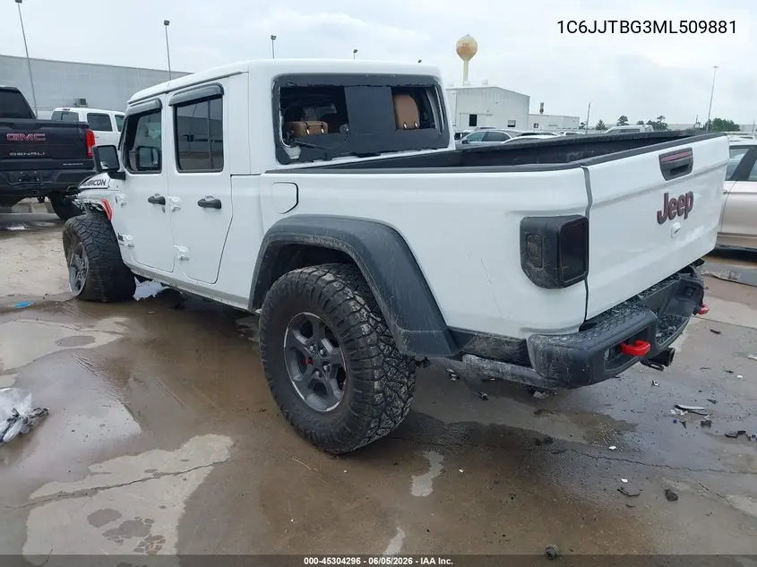 2021 Jeep Gladiator Rubicon 4X4 VIN: 1C6JJTBG3ML509881 Lot: 45304296