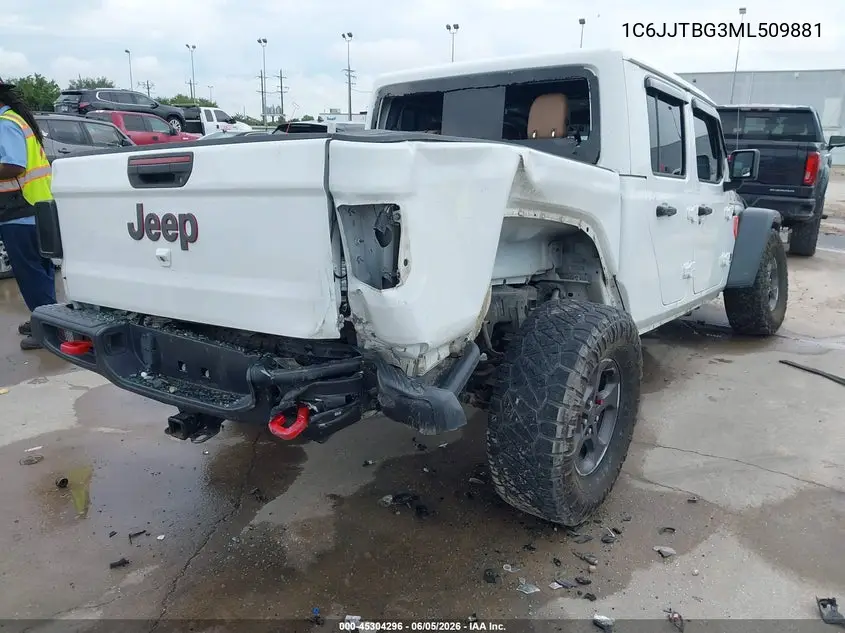 2021 Jeep Gladiator Rubicon 4X4 VIN: 1C6JJTBG3ML509881 Lot: 45304296
