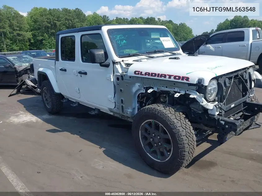 2021 Jeep Gladiator Overland 4X4 VIN: 1C6HJTFG9ML563548 Lot: 45362958