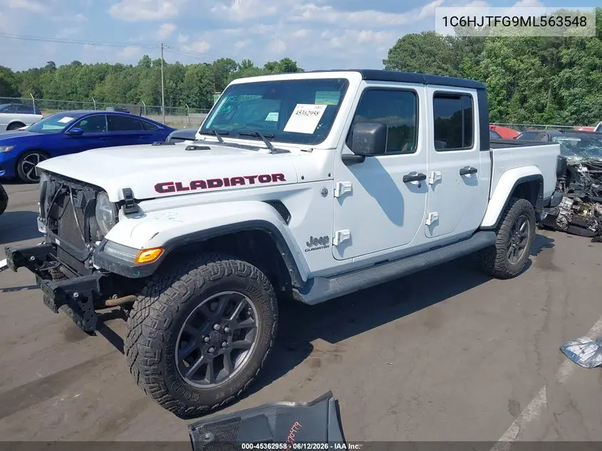 2021 Jeep Gladiator Overland 4X4 VIN: 1C6HJTFG9ML563548 Lot: 45362958