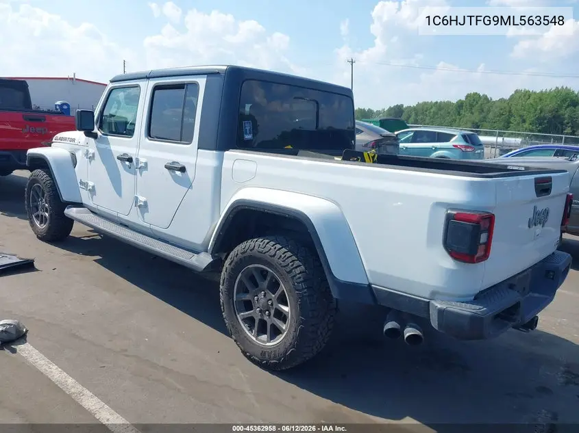 2021 Jeep Gladiator Overland 4X4 VIN: 1C6HJTFG9ML563548 Lot: 45362958