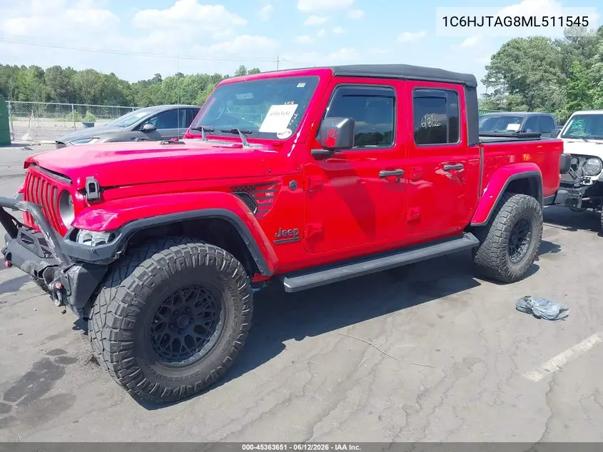 2021 Jeep Gladiator 80Th Anniversary 4X4 VIN: 1C6HJTAG8ML511545 Lot: 45363651