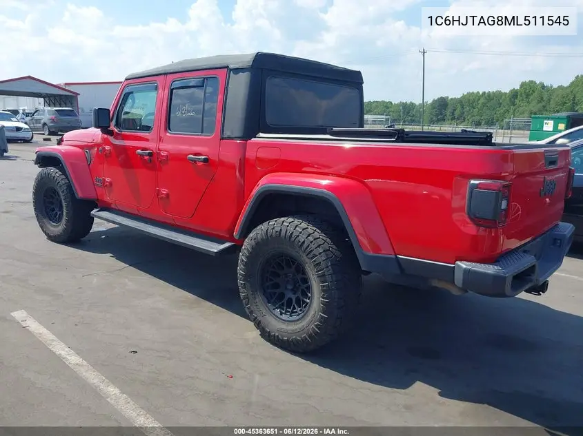 2021 Jeep Gladiator 80Th Anniversary 4X4 VIN: 1C6HJTAG8ML511545 Lot: 45363651