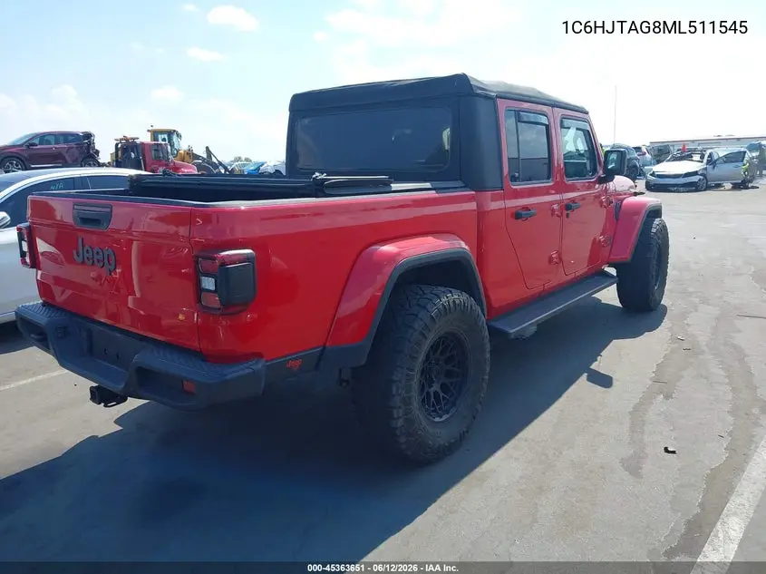 2021 Jeep Gladiator 80Th Anniversary 4X4 VIN: 1C6HJTAG8ML511545 Lot: 45363651