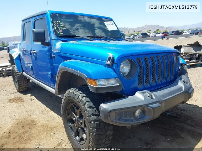 2021 Jeep Gladiator 80Th Anniversary 4X4 VIN: 1C6HJTAGXML513779 Lot: 45367140