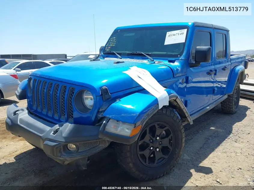 2021 Jeep Gladiator 80Th Anniversary 4X4 VIN: 1C6HJTAGXML513779 Lot: 45367140