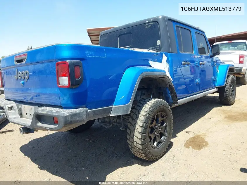 2021 Jeep Gladiator 80Th Anniversary 4X4 VIN: 1C6HJTAGXML513779 Lot: 45367140