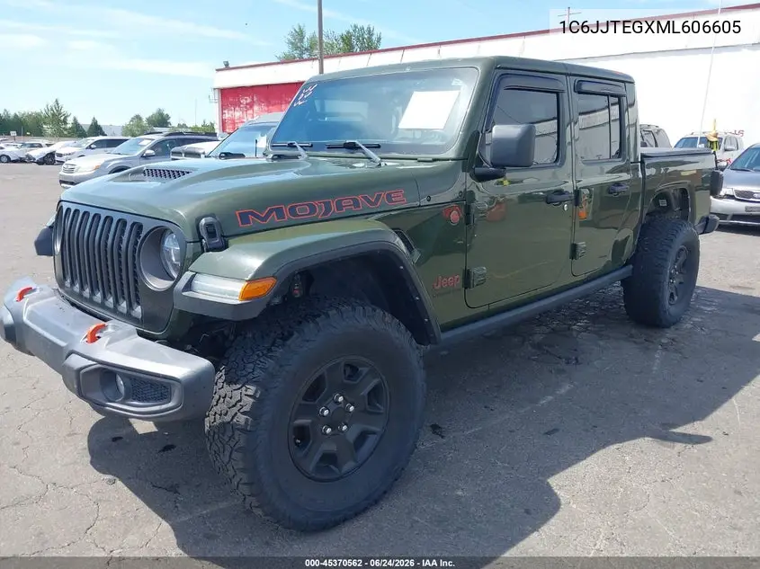 2021 Jeep Gladiator Mojave 4X4 VIN: 1C6JJTEGXML606605 Lot: 45370562
