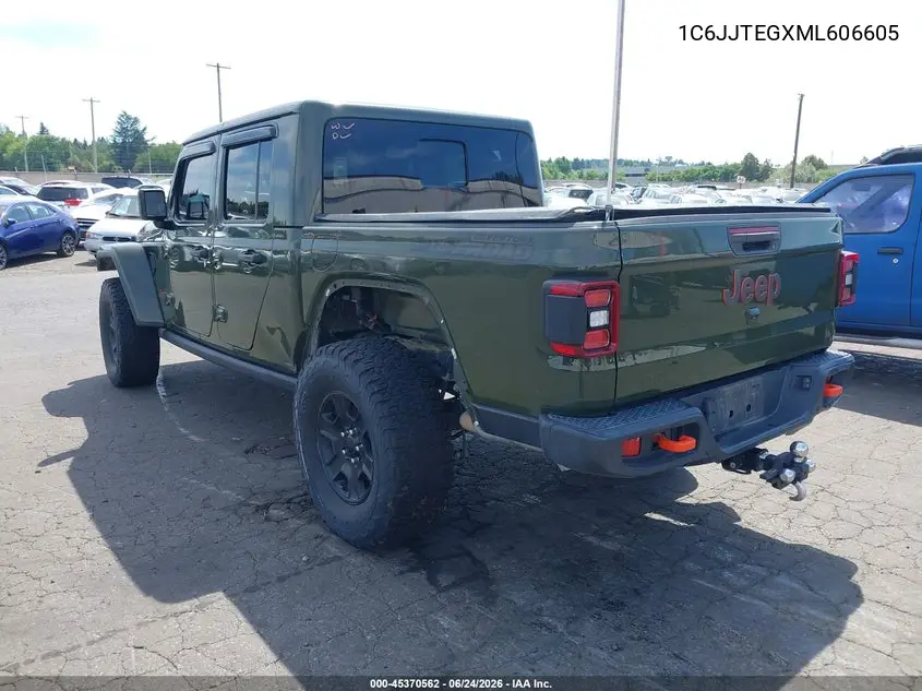 2021 Jeep Gladiator Mojave 4X4 VIN: 1C6JJTEGXML606605 Lot: 45370562