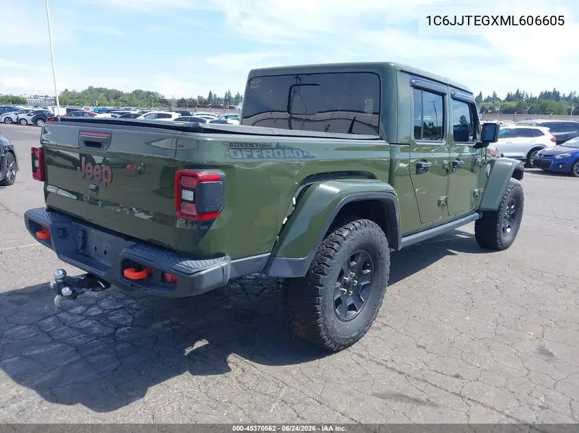 2021 Jeep Gladiator Mojave 4X4 VIN: 1C6JJTEGXML606605 Lot: 45370562