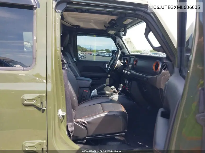 2021 Jeep Gladiator Mojave 4X4 VIN: 1C6JJTEGXML606605 Lot: 45370562