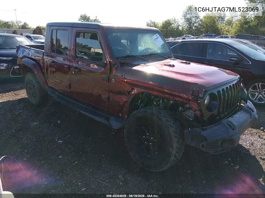 2021 Jeep Gladiator Willys 4X4 VIN: 1C6HJTAG7ML523069 Lot: 45384839