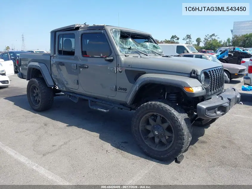2021 Jeep Gladiator California Edition 4X4 VIN: 1C6HJTAG3ML543450 Lot: 45420409