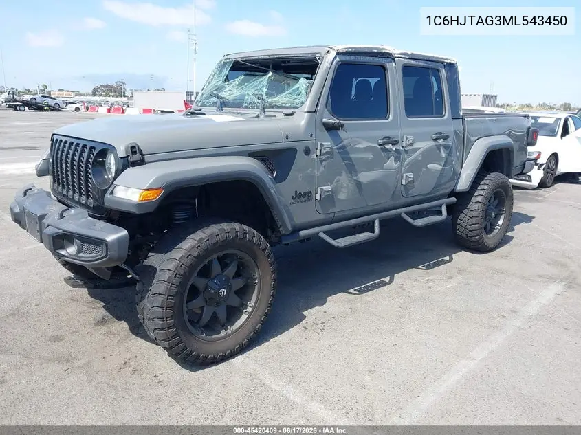 2021 Jeep Gladiator California Edition 4X4 VIN: 1C6HJTAG3ML543450 Lot: 45420409