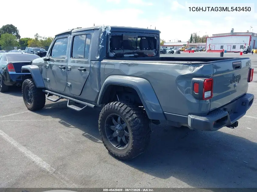 2021 Jeep Gladiator California Edition 4X4 VIN: 1C6HJTAG3ML543450 Lot: 45420409