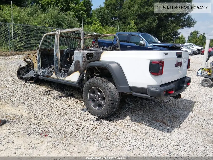 2021 Jeep Gladiator Rubicon 4X4 VIN: 1C6JJTBG6ML606427 Lot: 45437043