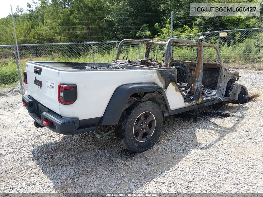 2021 Jeep Gladiator Rubicon 4X4 VIN: 1C6JJTBG6ML606427 Lot: 45437043