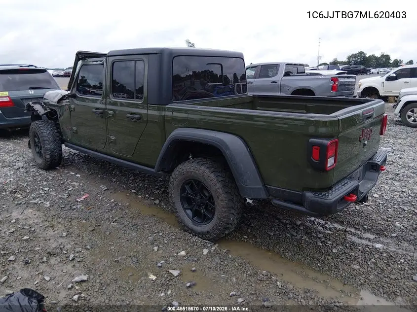 2021 Jeep Gladiator Rubicon 4X4 VIN: 1C6JJTBG7ML620403 Lot: 45515670