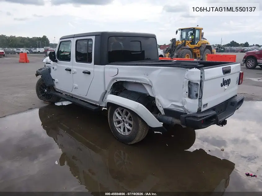 2021 Jeep Gladiator Willys 4X4 VIN: 1C6HJTAG1ML550137 Lot: 45584856