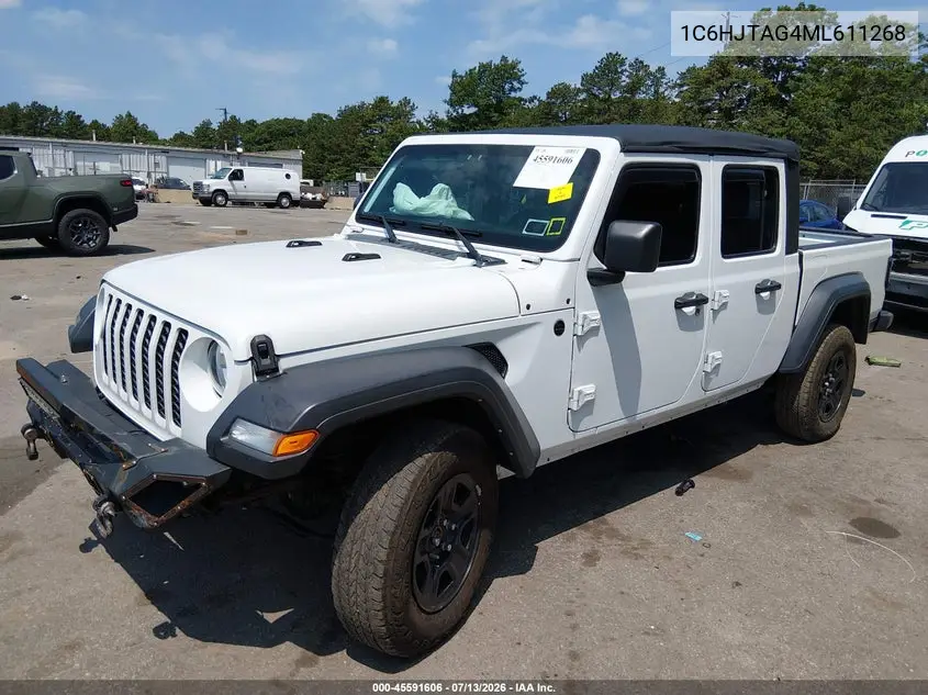 2021 Jeep Gladiator Sport 4X4 VIN: 1C6HJTAG4ML611268 Lot: 45591606