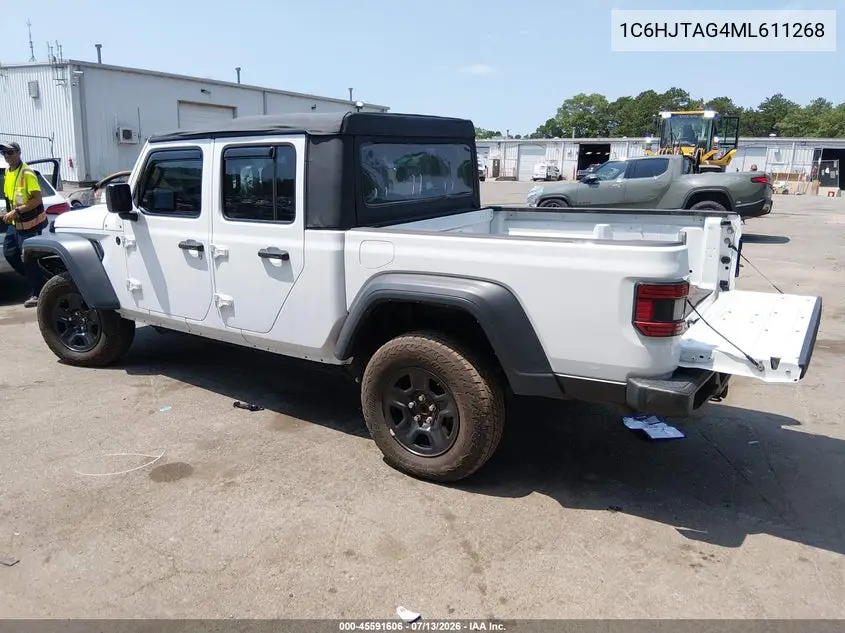 2021 Jeep Gladiator Sport 4X4 VIN: 1C6HJTAG4ML611268 Lot: 45591606