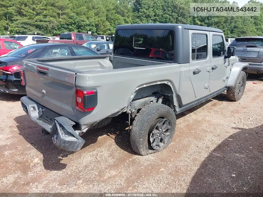 2021 Jeep Gladiator Willys 4X4 VIN: 1C6HJTAG4ML543442 Lot: 45599800