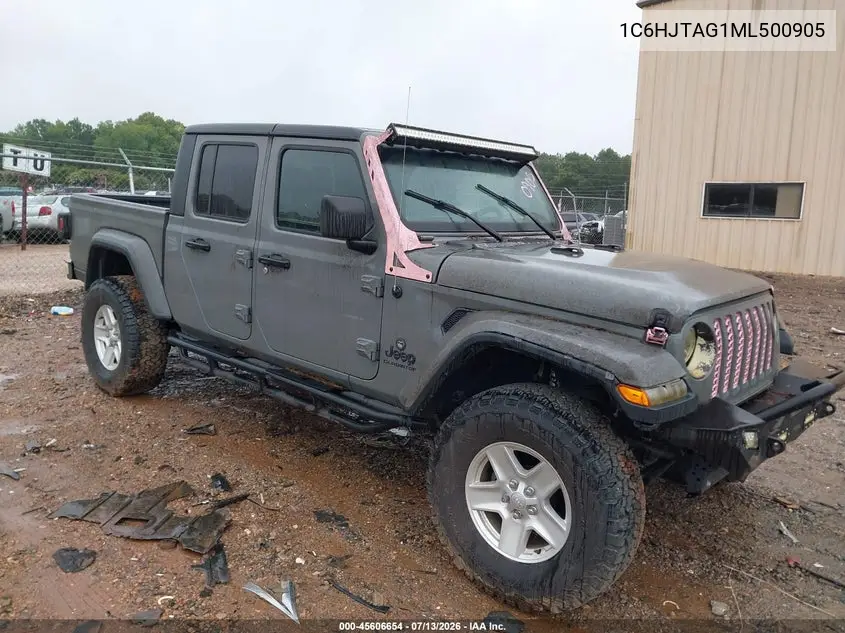 2021 Jeep Gladiator Sport S 4X4 VIN: 1C6HJTAG1ML500905 Lot: 45606654