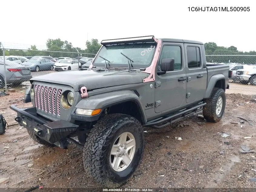 2021 Jeep Gladiator Sport S 4X4 VIN: 1C6HJTAG1ML500905 Lot: 45606654