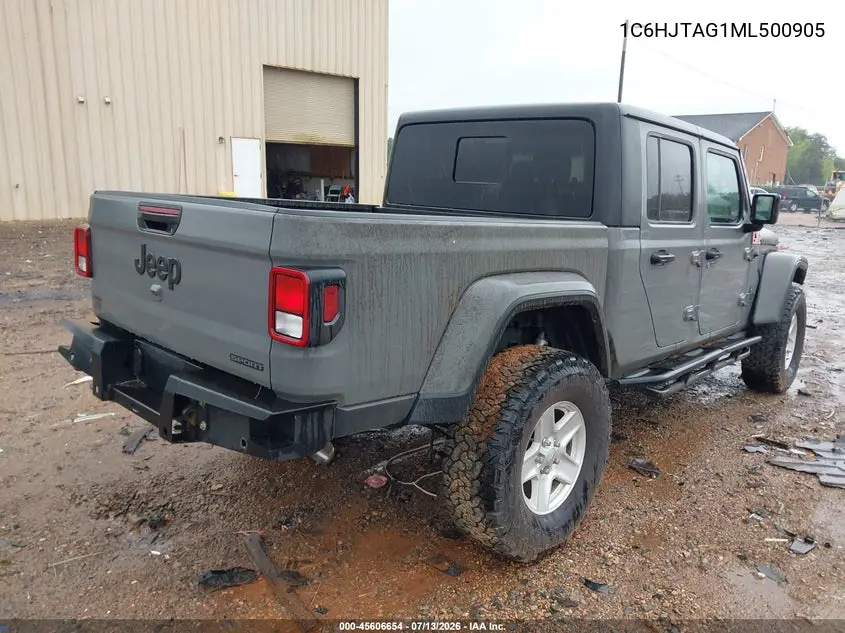 2021 Jeep Gladiator Sport S 4X4 VIN: 1C6HJTAG1ML500905 Lot: 45606654