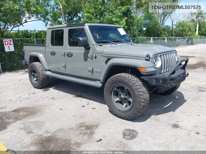 2021 Jeep Gladiator Overland 4X4 VIN: 1C6HJTFG7ML507575 Lot: 45628724