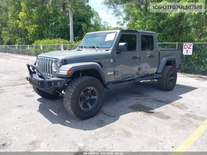 2021 Jeep Gladiator Overland 4X4 VIN: 1C6HJTFG7ML507575 Lot: 45628724