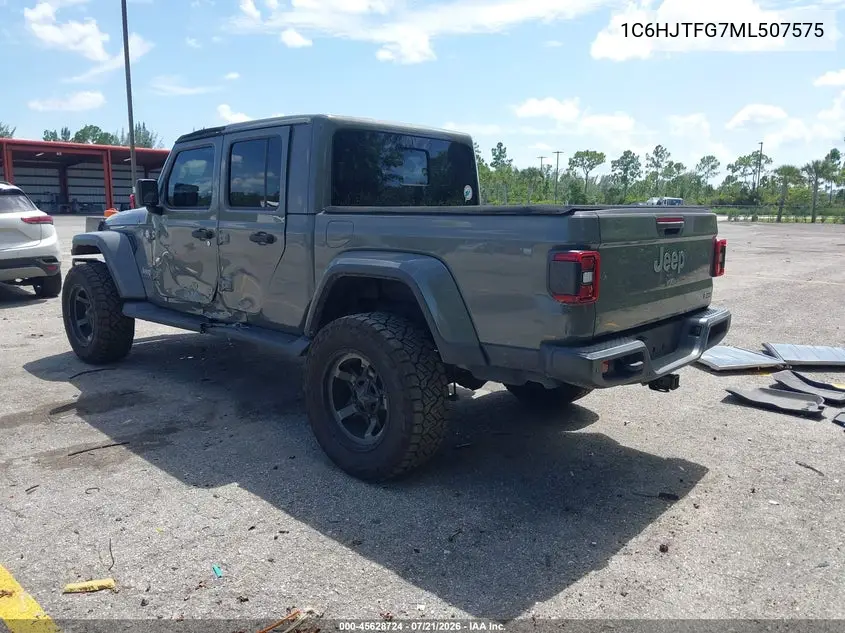 2021 Jeep Gladiator Overland 4X4 VIN: 1C6HJTFG7ML507575 Lot: 45628724